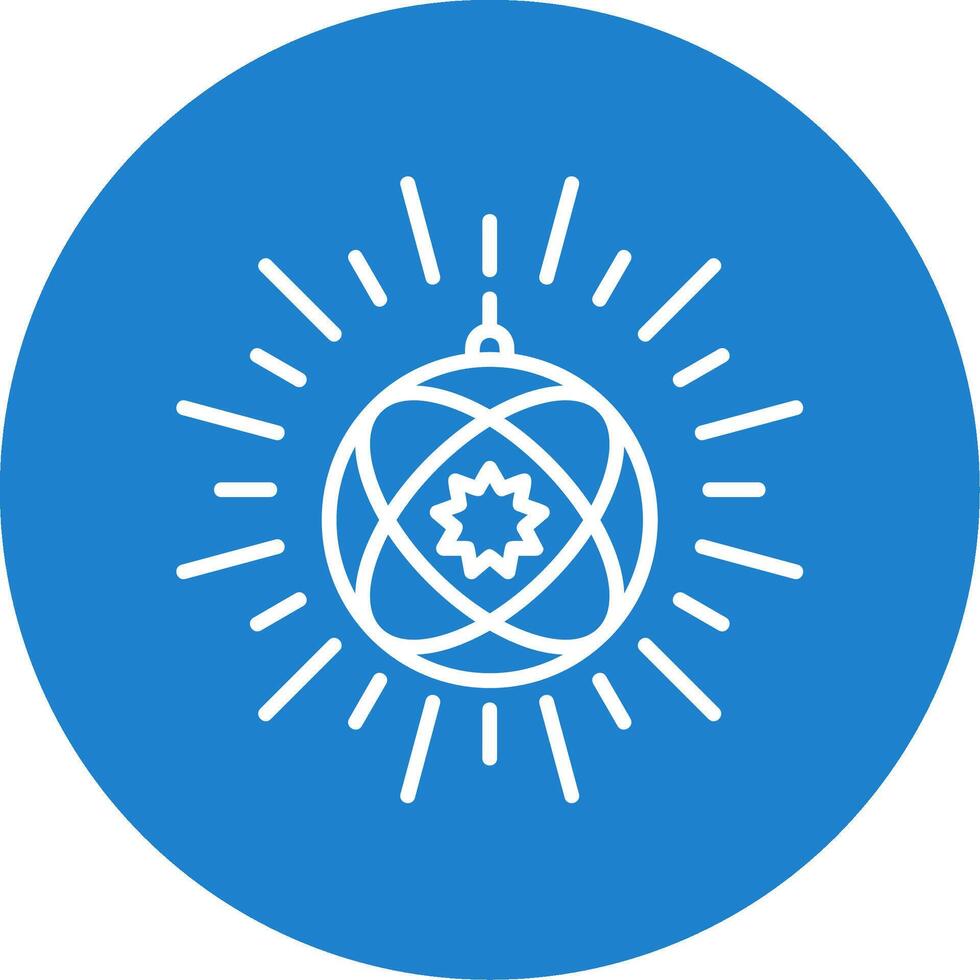 Disco Light Multi Color Circle Icon vector