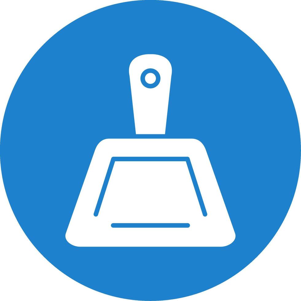 Dustpan Multi Color Circle Icon vector