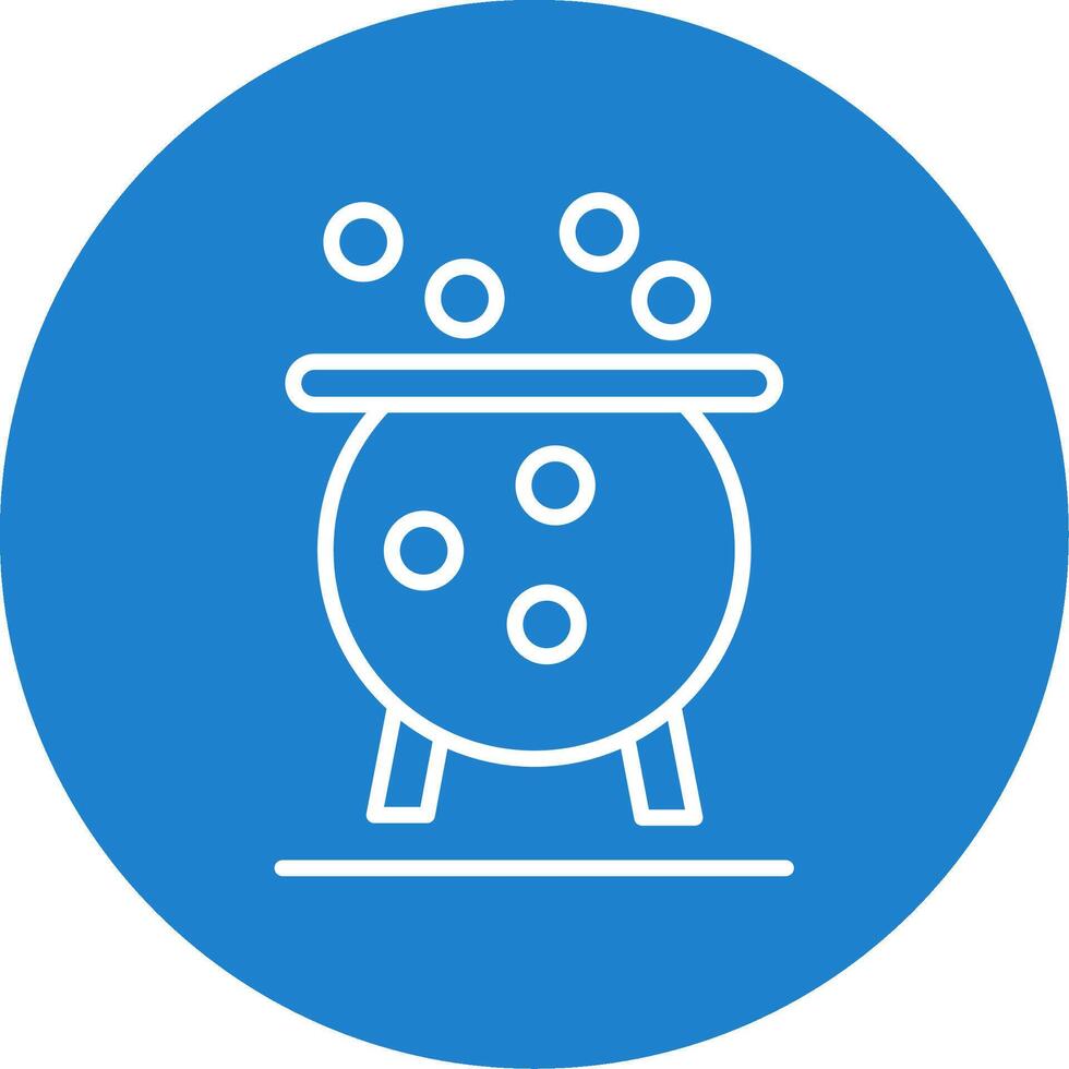 Cauldron Multi Color Circle Icon vector