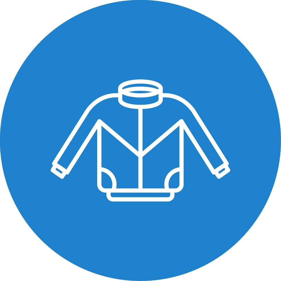 Jacket Multi Color Circle Icon vector