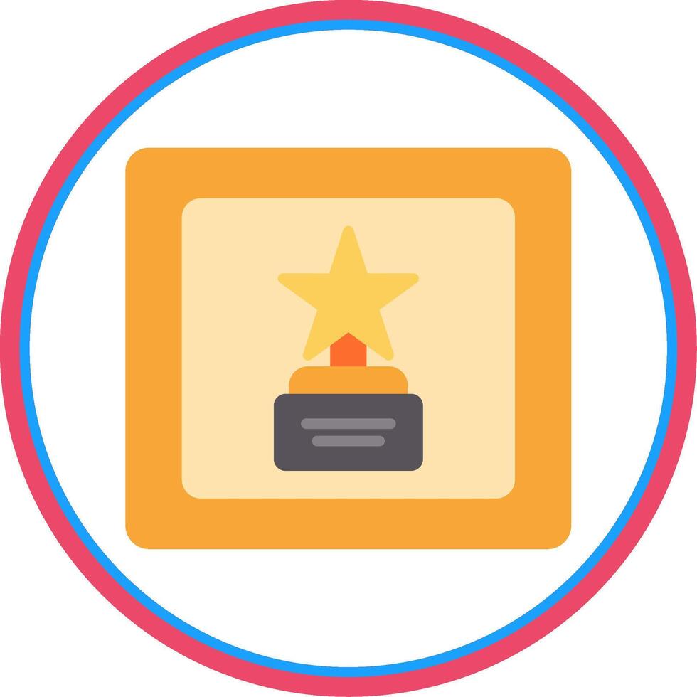 Frame Flat Circle Icon vector