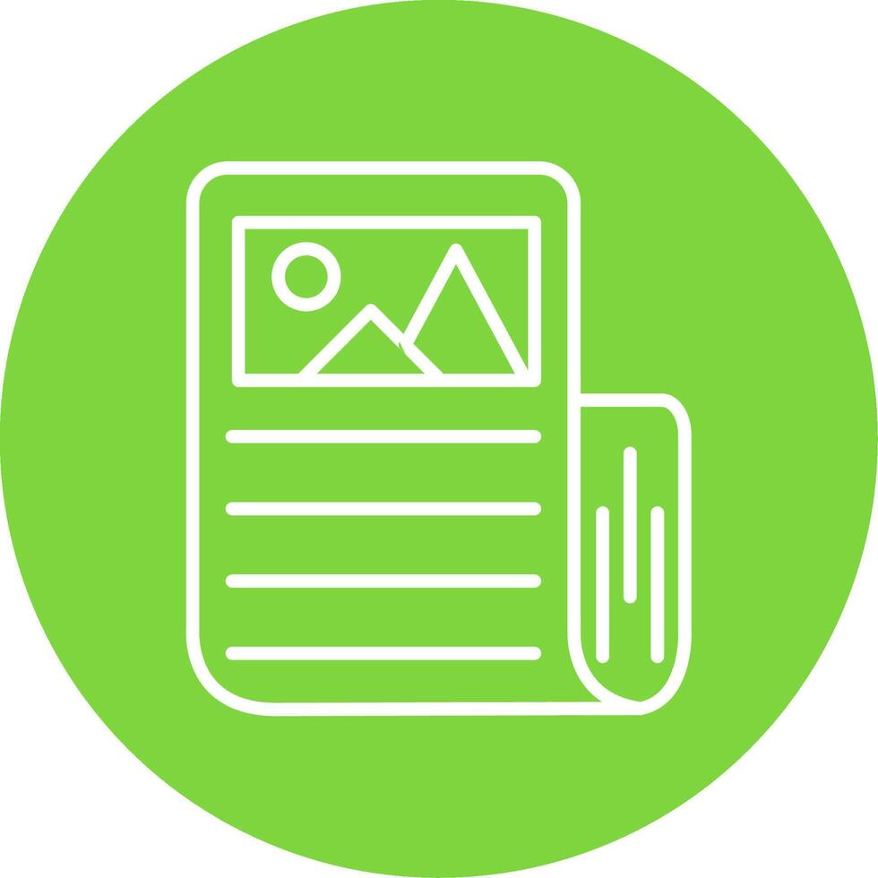 News Report Multi Color Circle Icon vector
