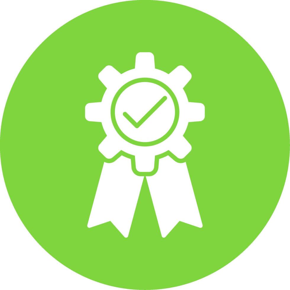 Quality Assurance Multi Color Circle Icon vector