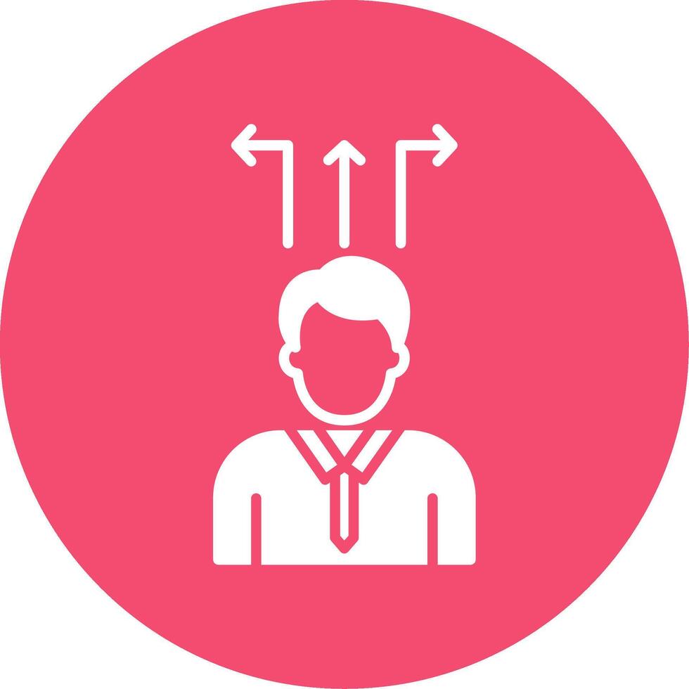 Decision Making Multi Color Circle Icon vector