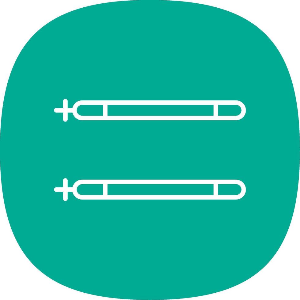 Sticks Line Curve Icon Design vector