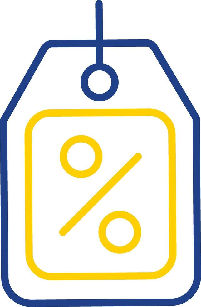 Coupons Line Two Colour Icon Design vector