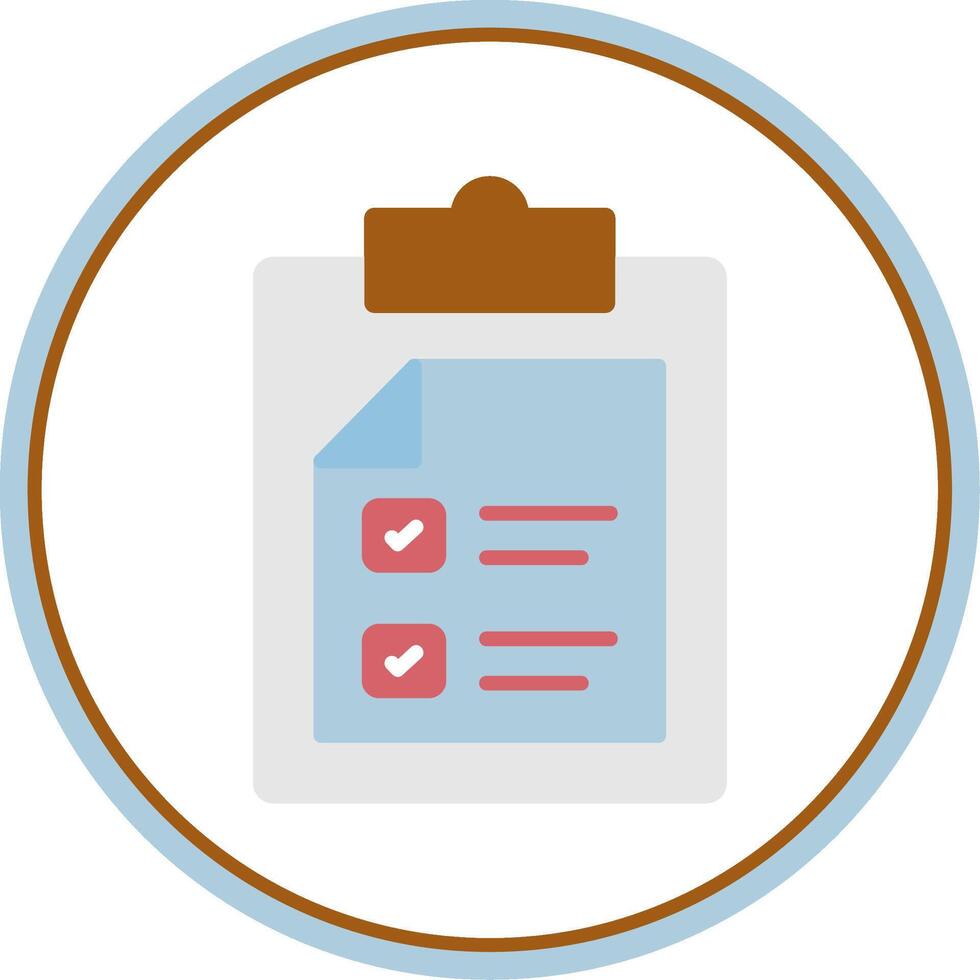 Passed Flat Circle Icon vector