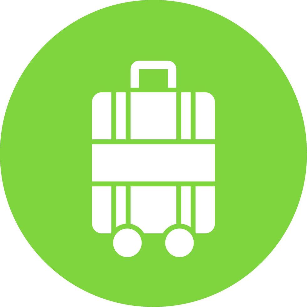 Luggage Multi Color Circle Icon vector