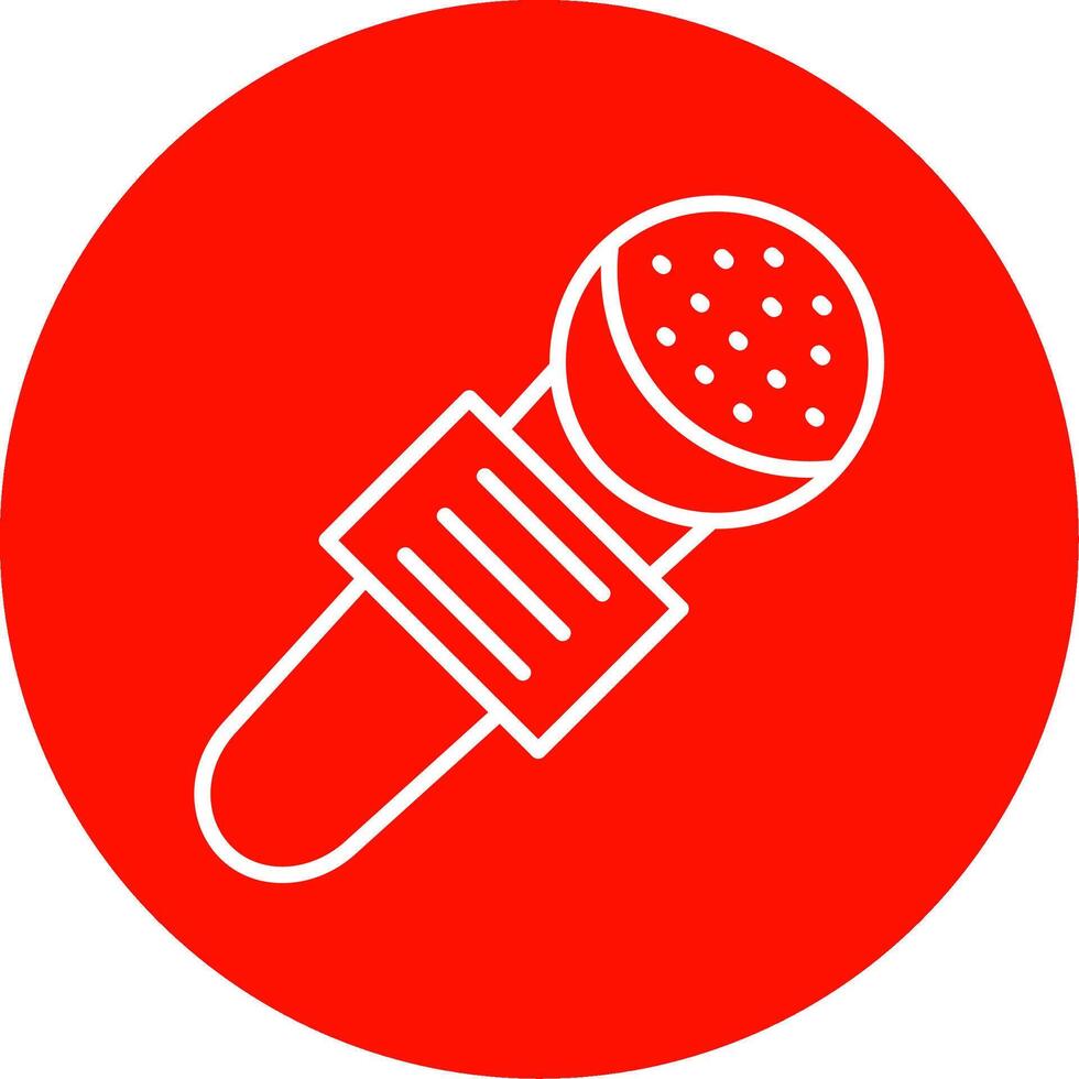 Mic Multi Color Circle Icon vector