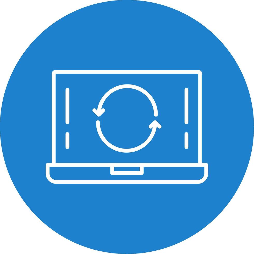 recargar multi color circulo icono vector