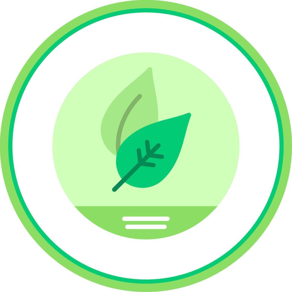 Leaf Flat Circle Icon 43721295 Vector Art at Vecteezy