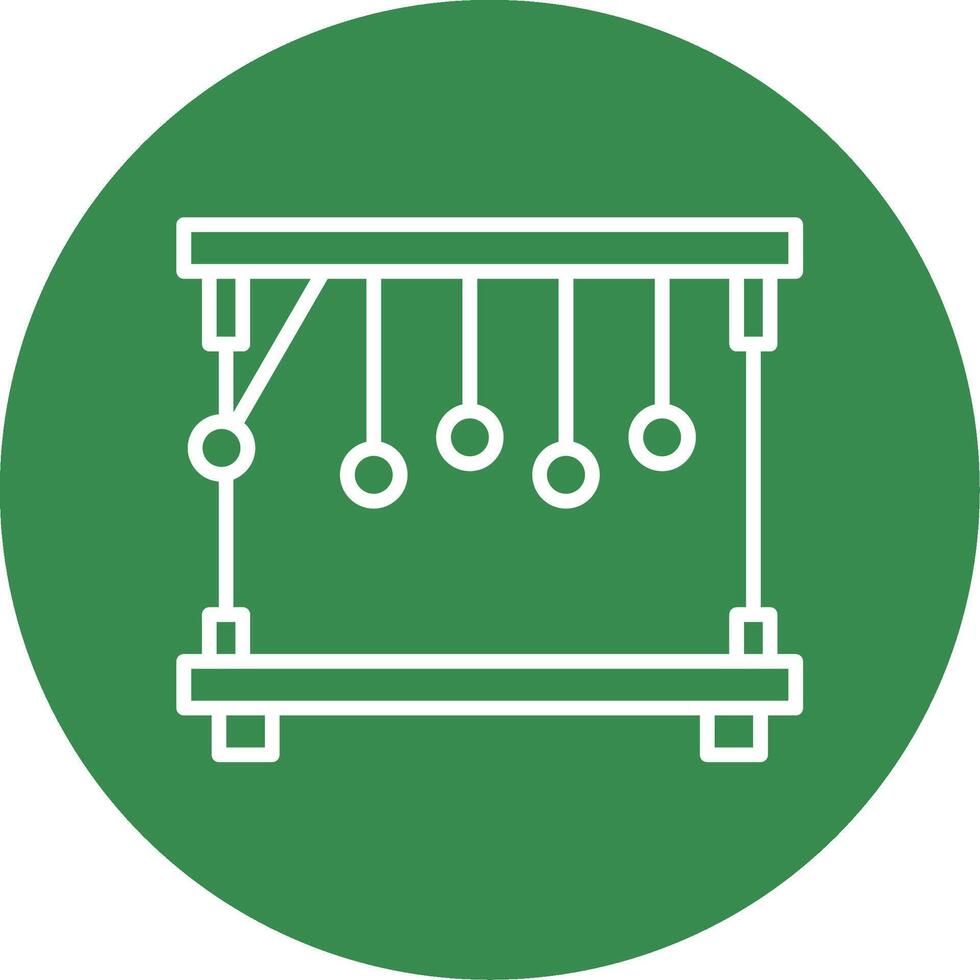 Pendulum Multi Color Circle Icon vector