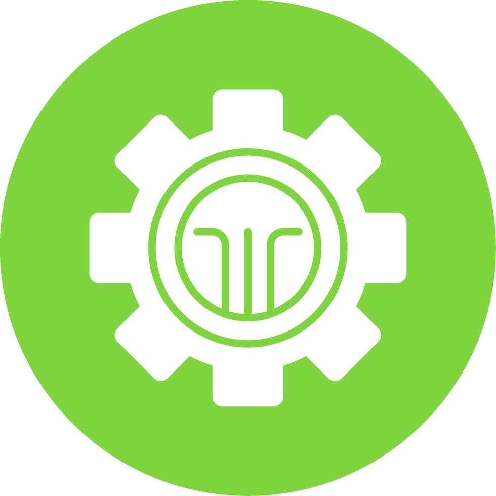 Cog Multi Color Circle Icon vector