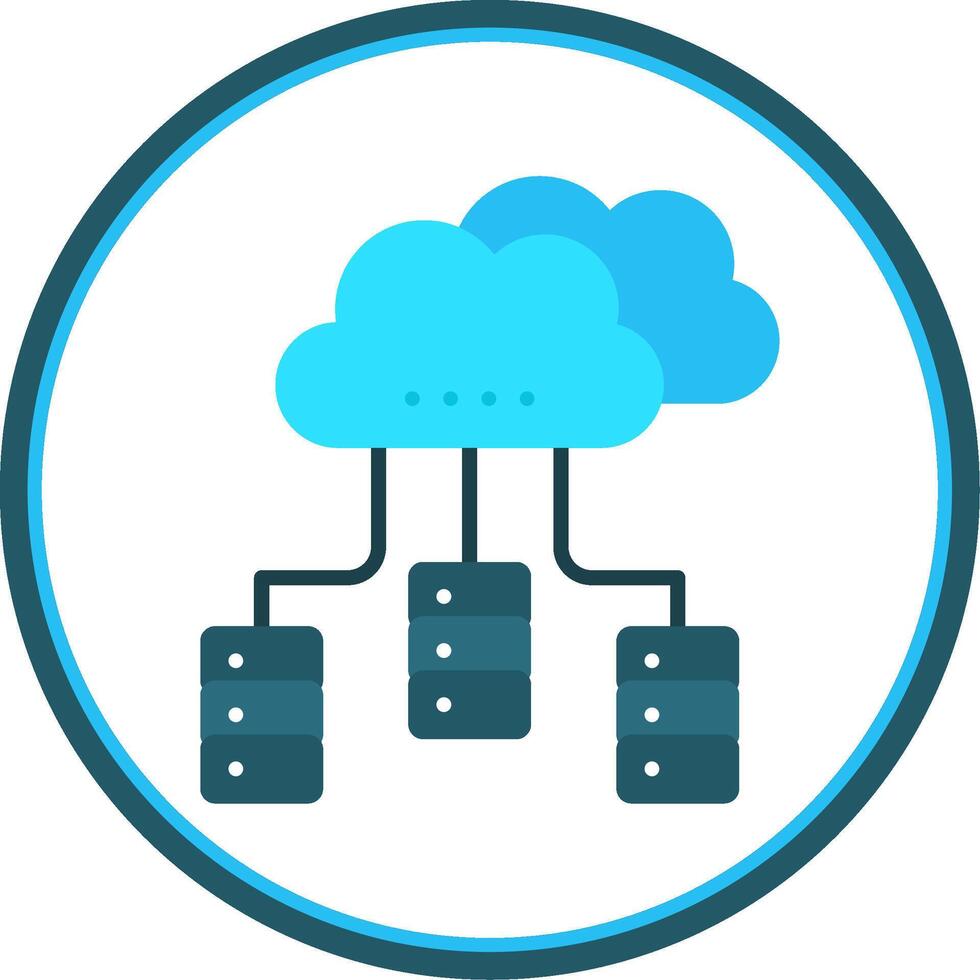 Distributed Database Flat Circle Icon 43721510 Vector Art at Vecteezy