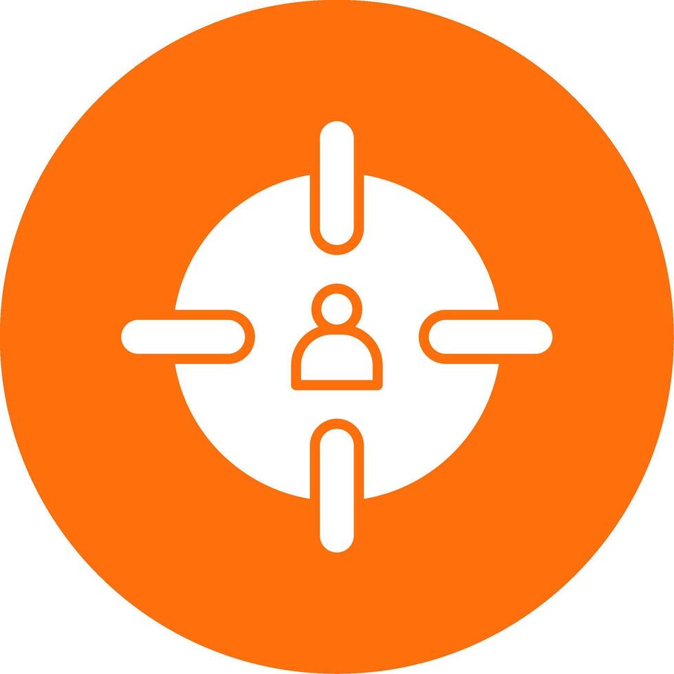 Headshot Multi Color Circle Icon vector