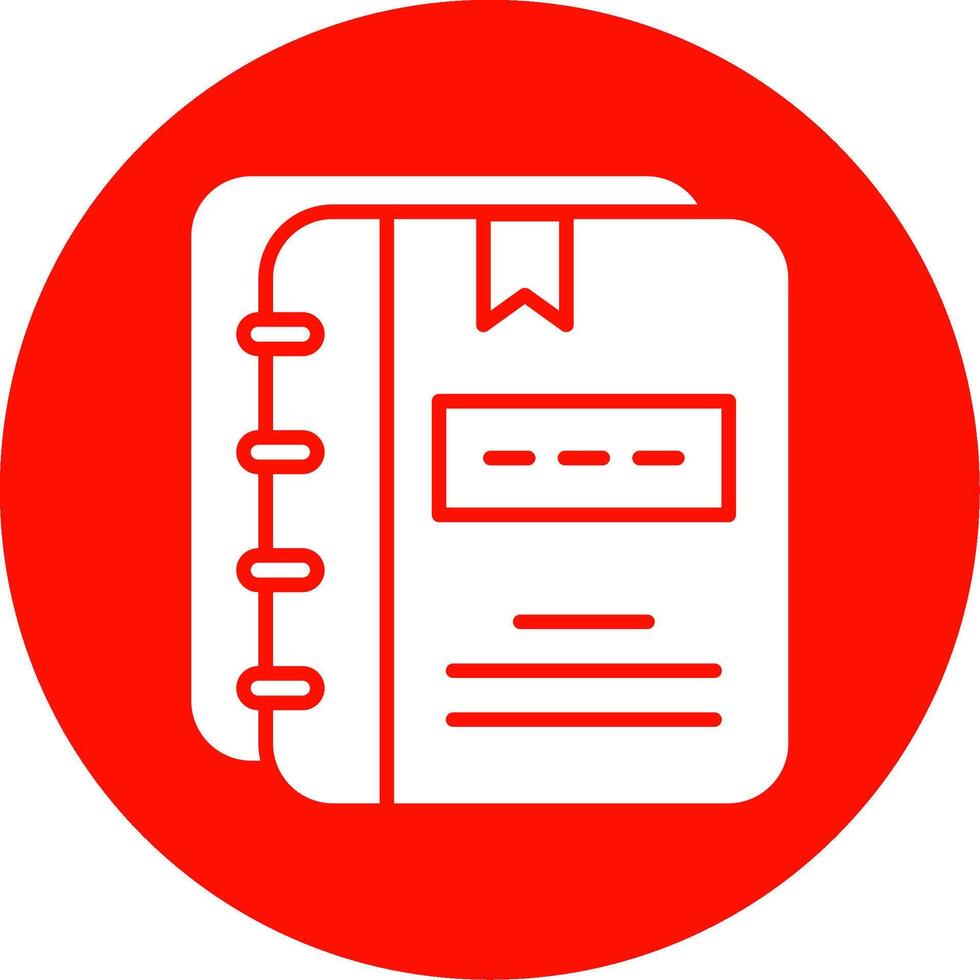 Notebooks Multi Color Circle Icon vector