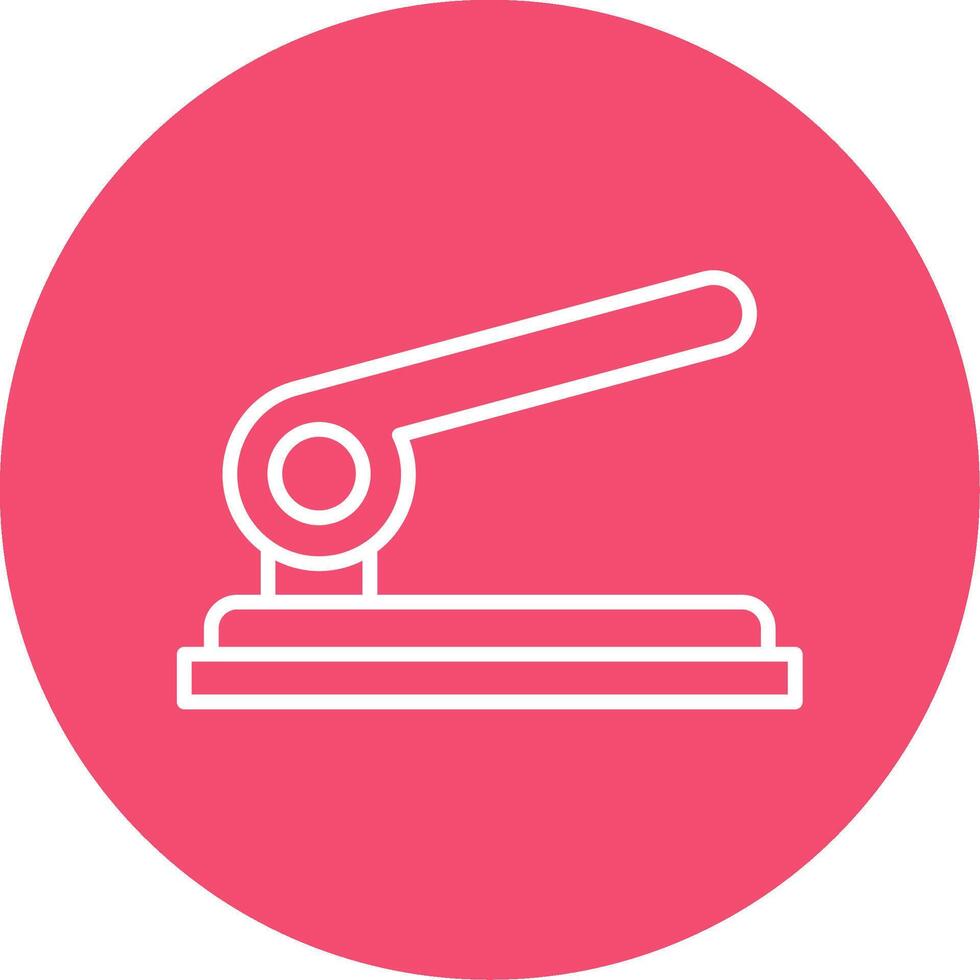 Hole Punch Multi Color Circle Icon vector