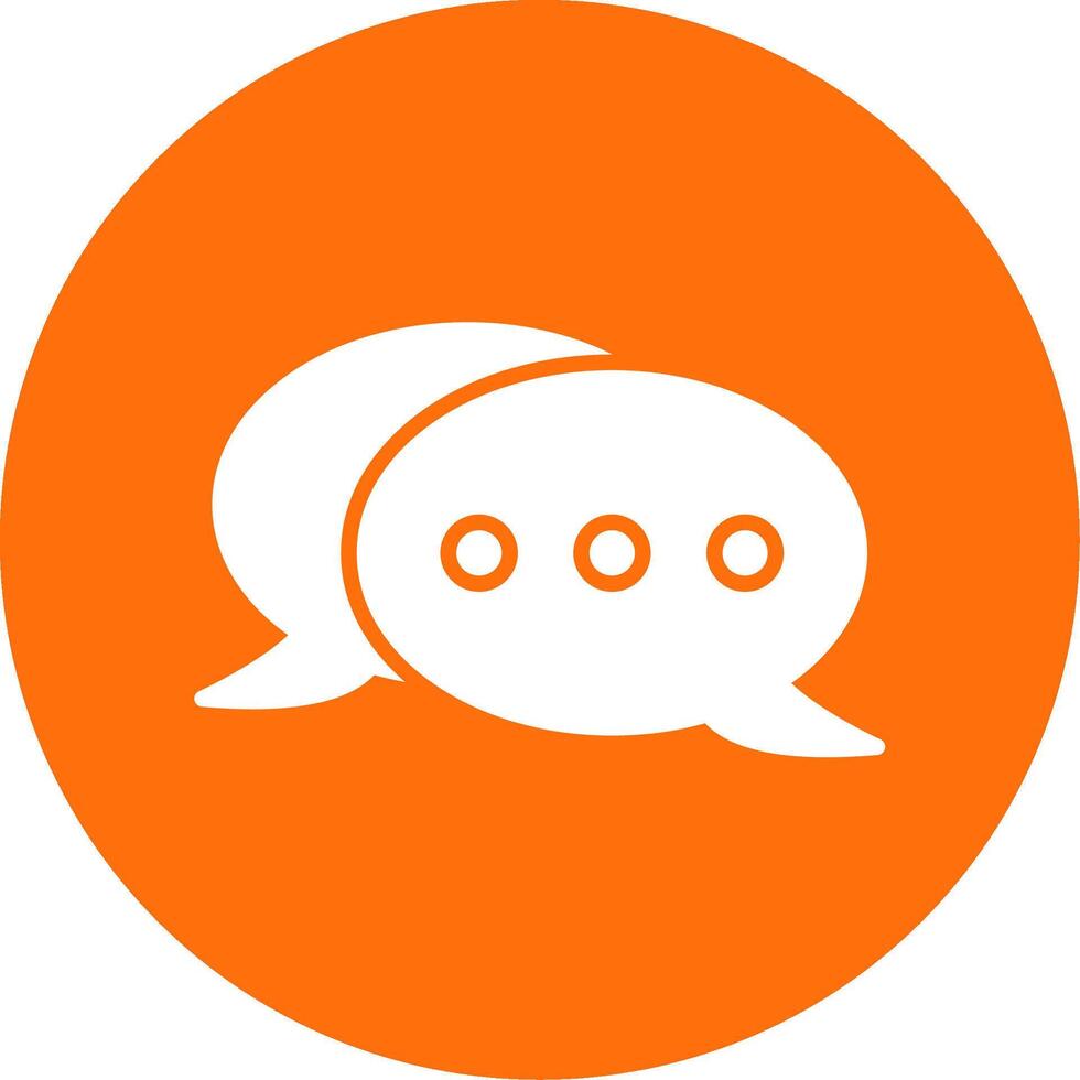 Messages Multi Color Circle Icon vector