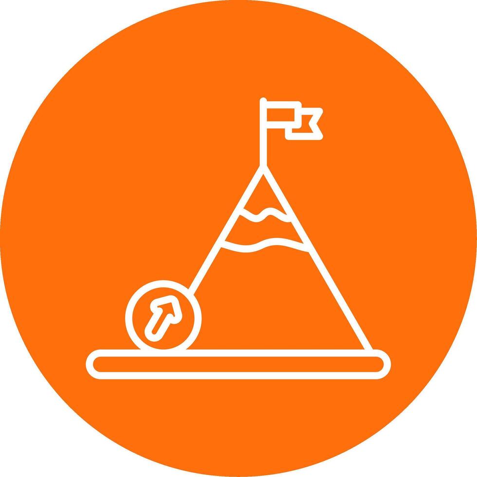 Boulder Multi Color Circle Icon vector