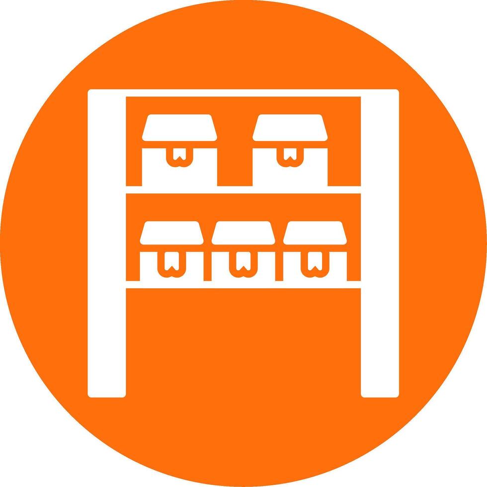 Storage Multi Color Circle Icon vector