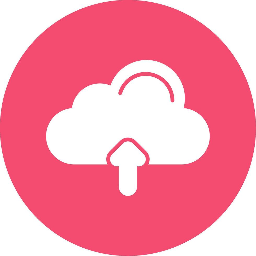 Cloud Multi Color Circle Icon vector