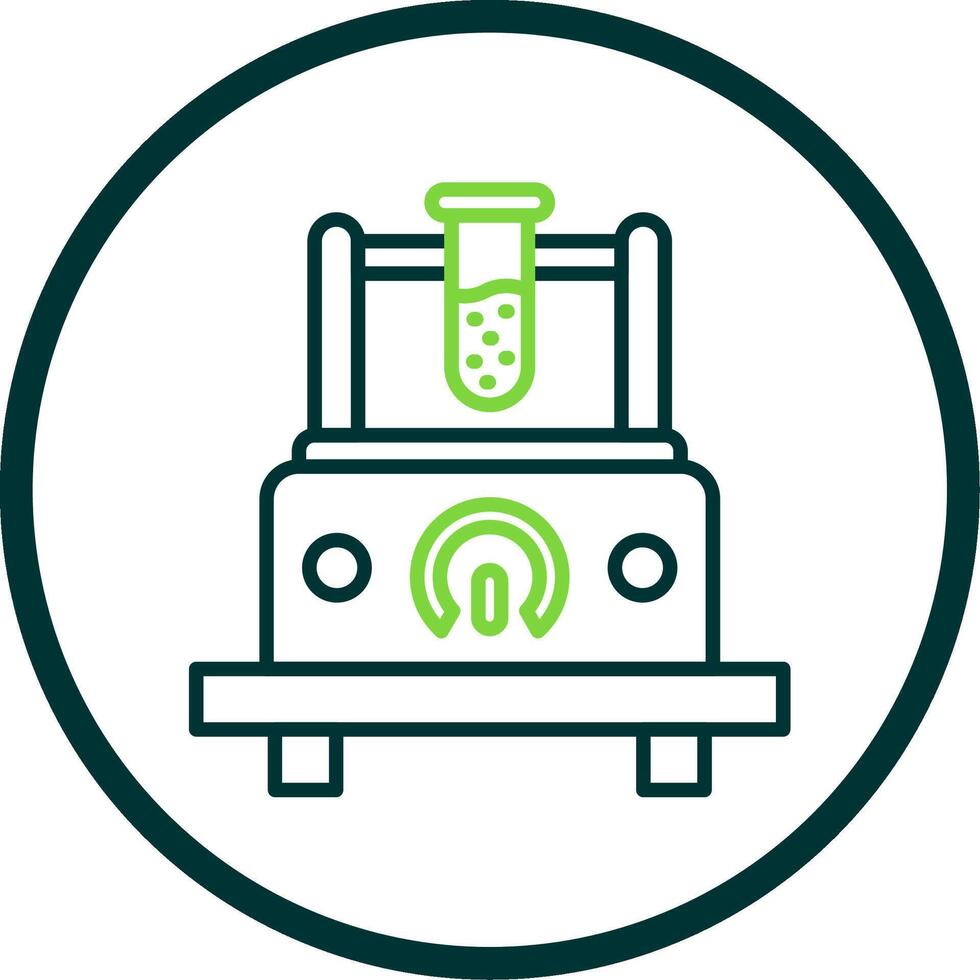 Measuring Device Line Circle Icon Design vector