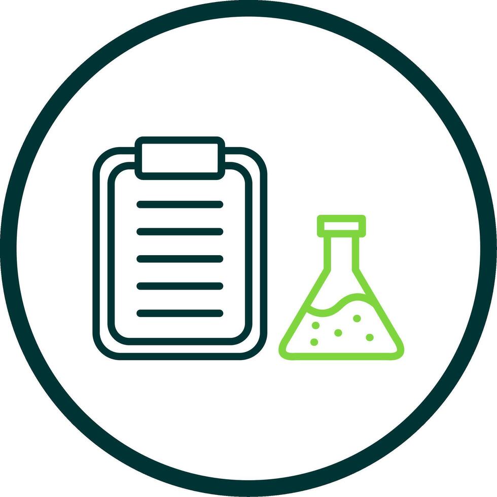 Flask Line Circle Icon Design vector