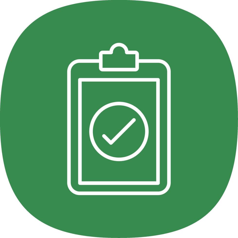 Checked Line Curve Icon Design vector