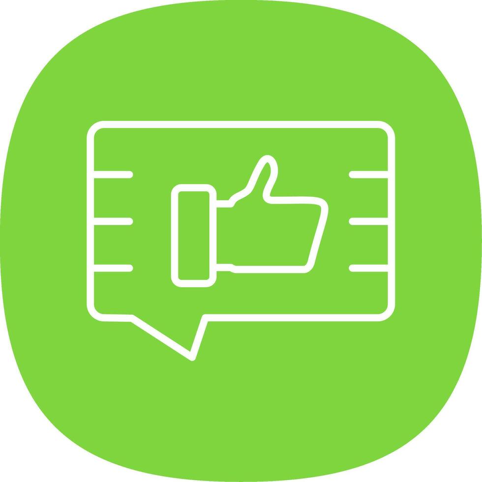 Feedback Line Curve Icon Design vector