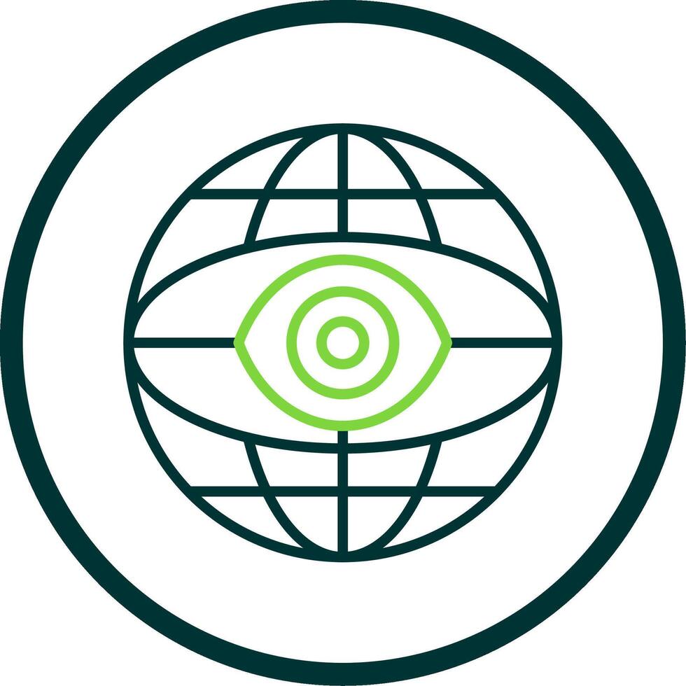 Internet Line Circle Icon Design vector