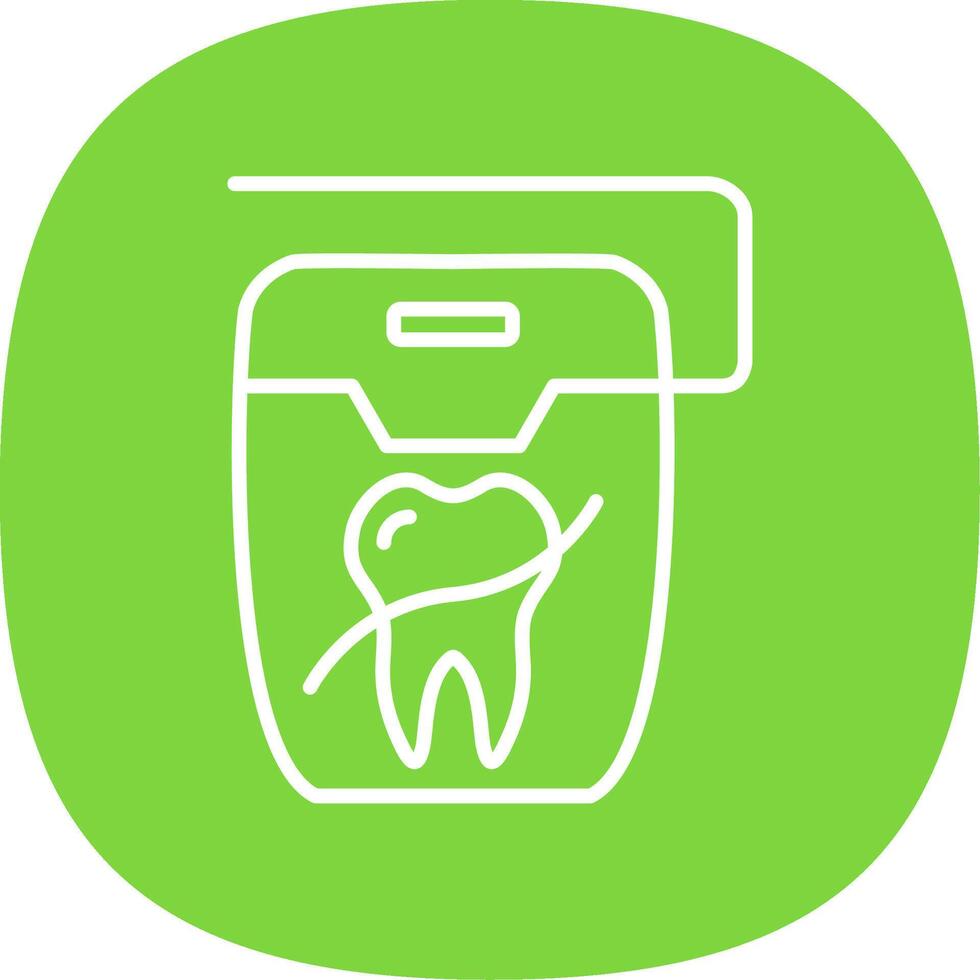 Floss Line Curve Icon Design vector