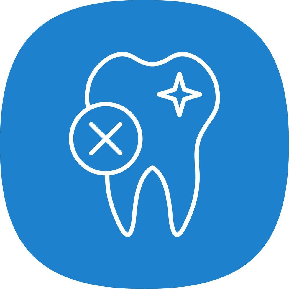 Rejected Line Curve Icon Design vector