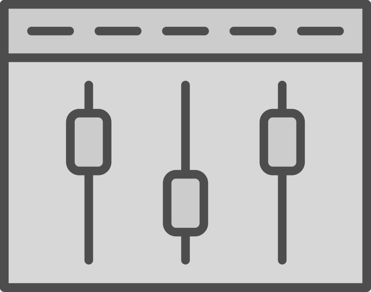 Compaign Tweaking Line Filled Greyscale Icon Design vector