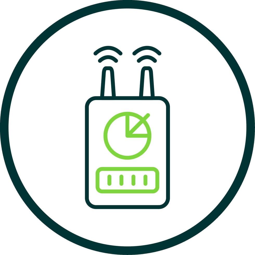 Device Line Circle Icon Design vector