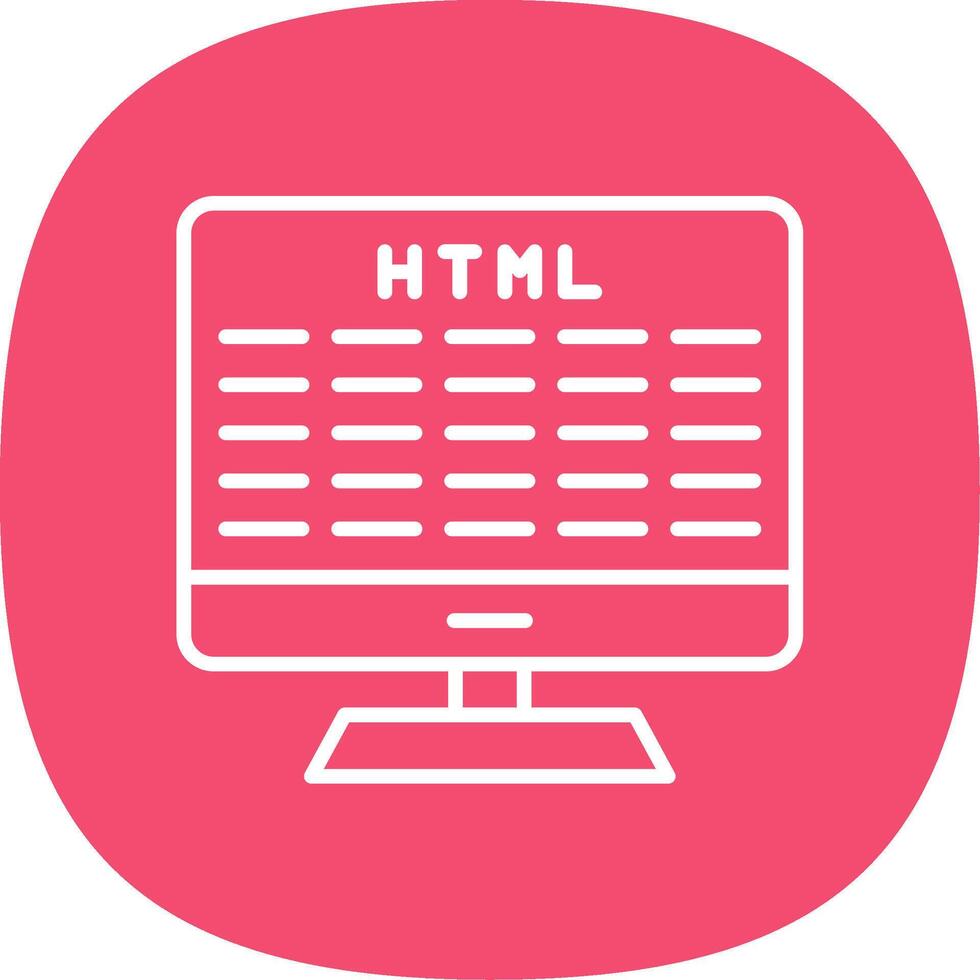 Web Development Line Curve Icon Design vector