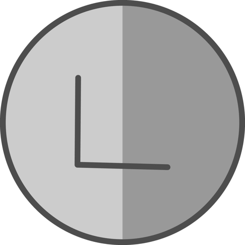 Chevron Line Filled Greyscale Icon Design vector