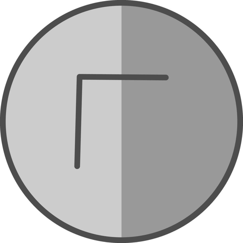 Chevron Line Filled Greyscale Icon Design vector