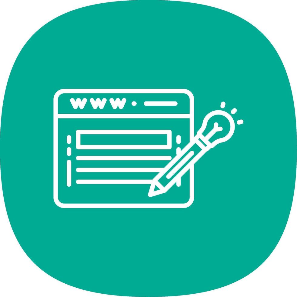 Website Design Line Curve Icon Design vector