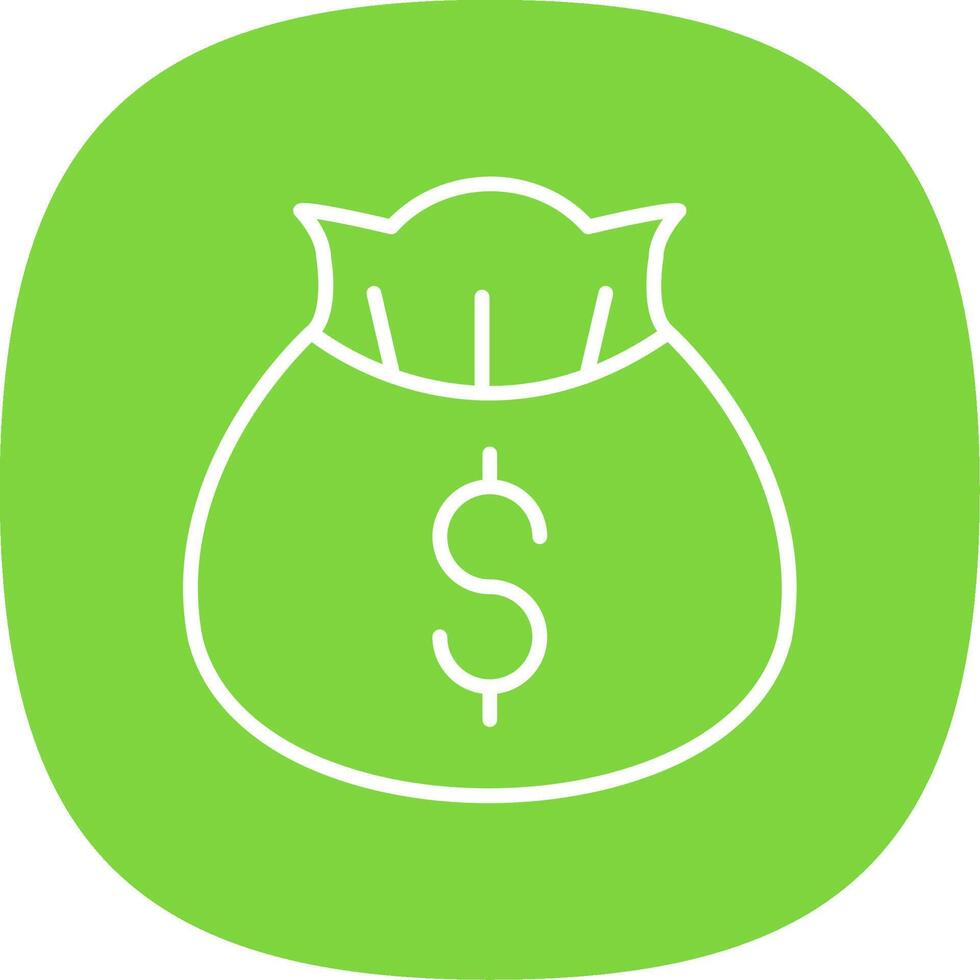 Investment Insurance Line Curve Icon Design vector