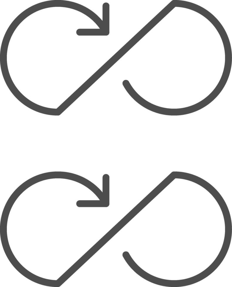 Infinity Line Filled Greyscale Icon Design vector