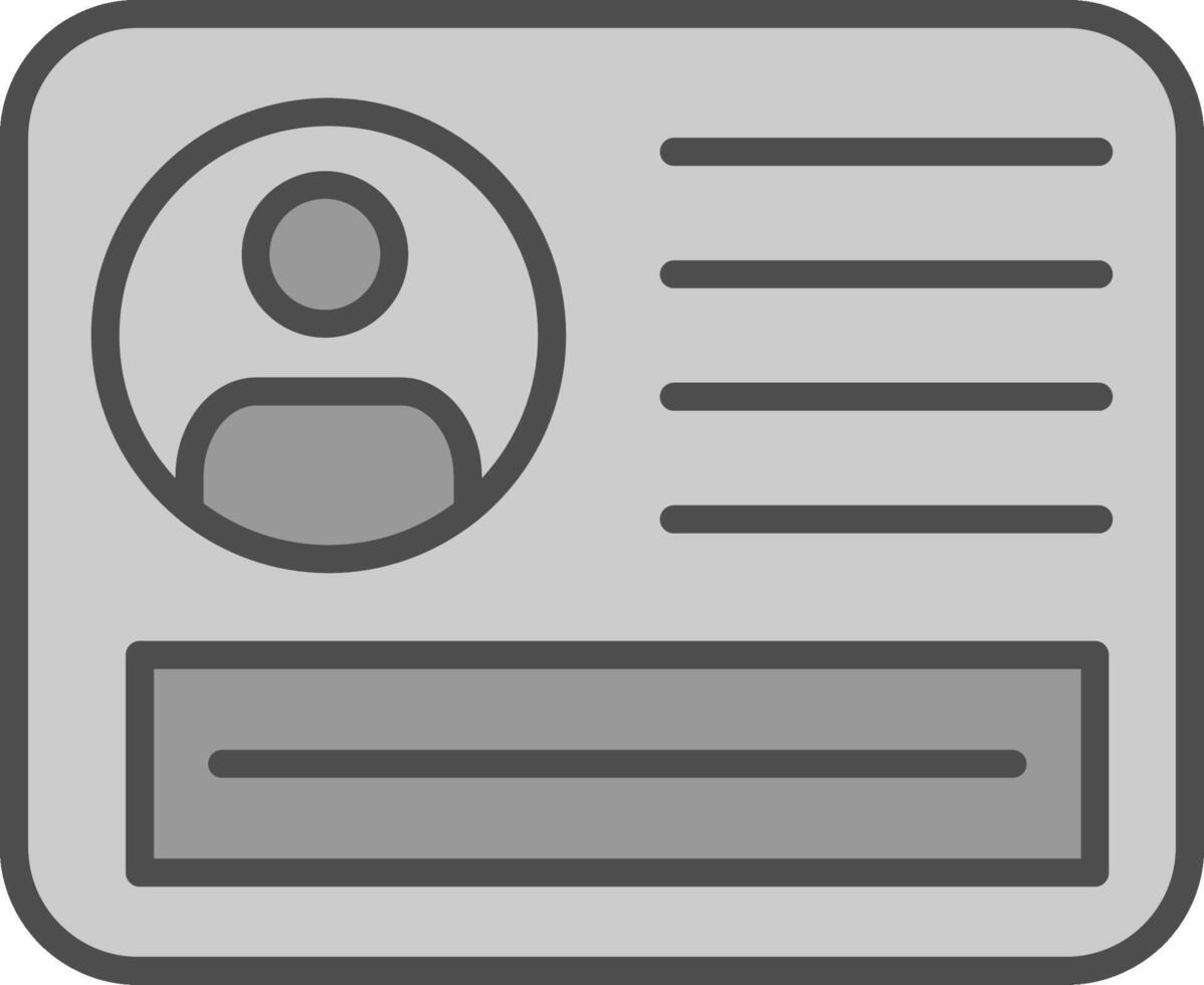 Pass Line Filled Greyscale Icon Design vector