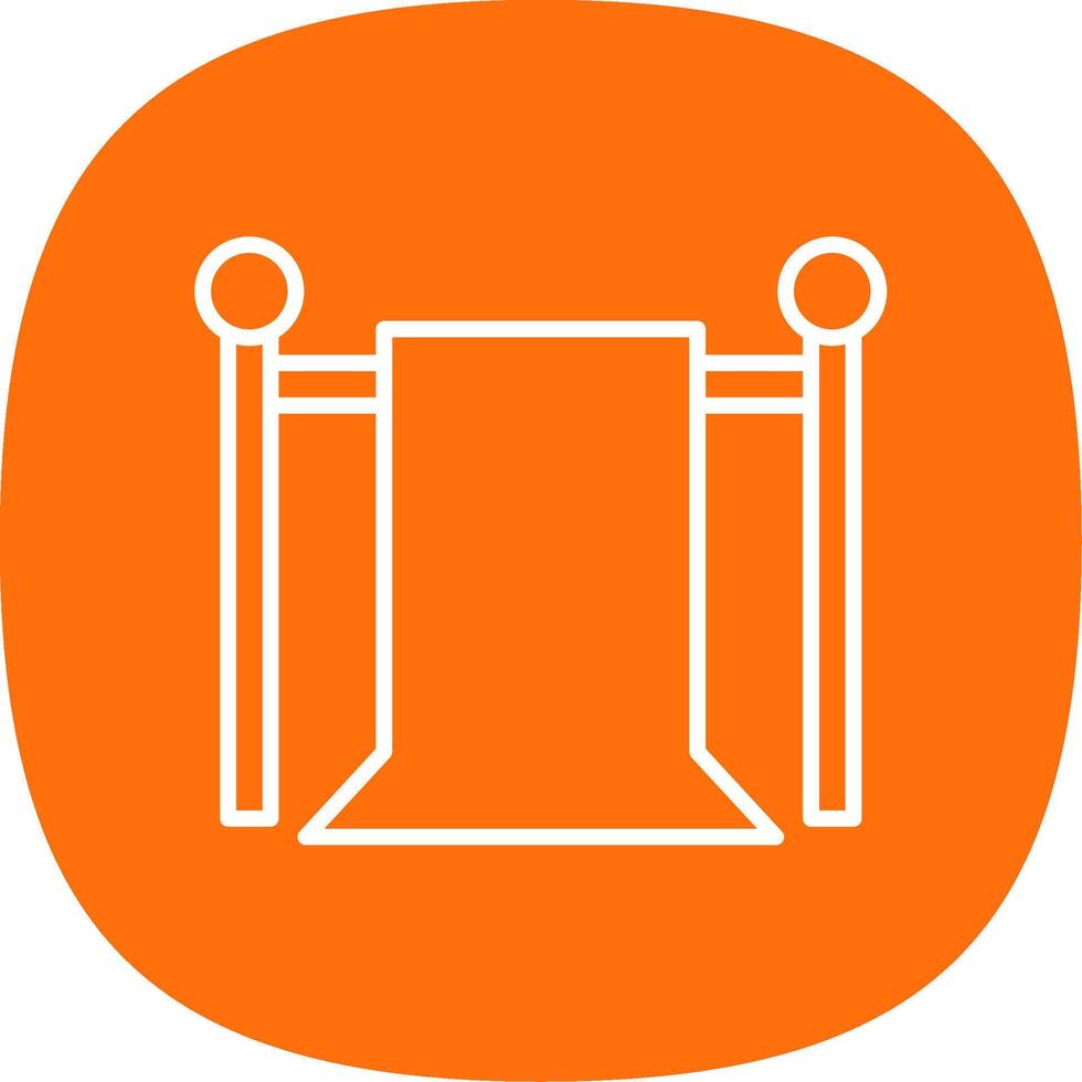 Green Screen Line Curve Icon Design vector