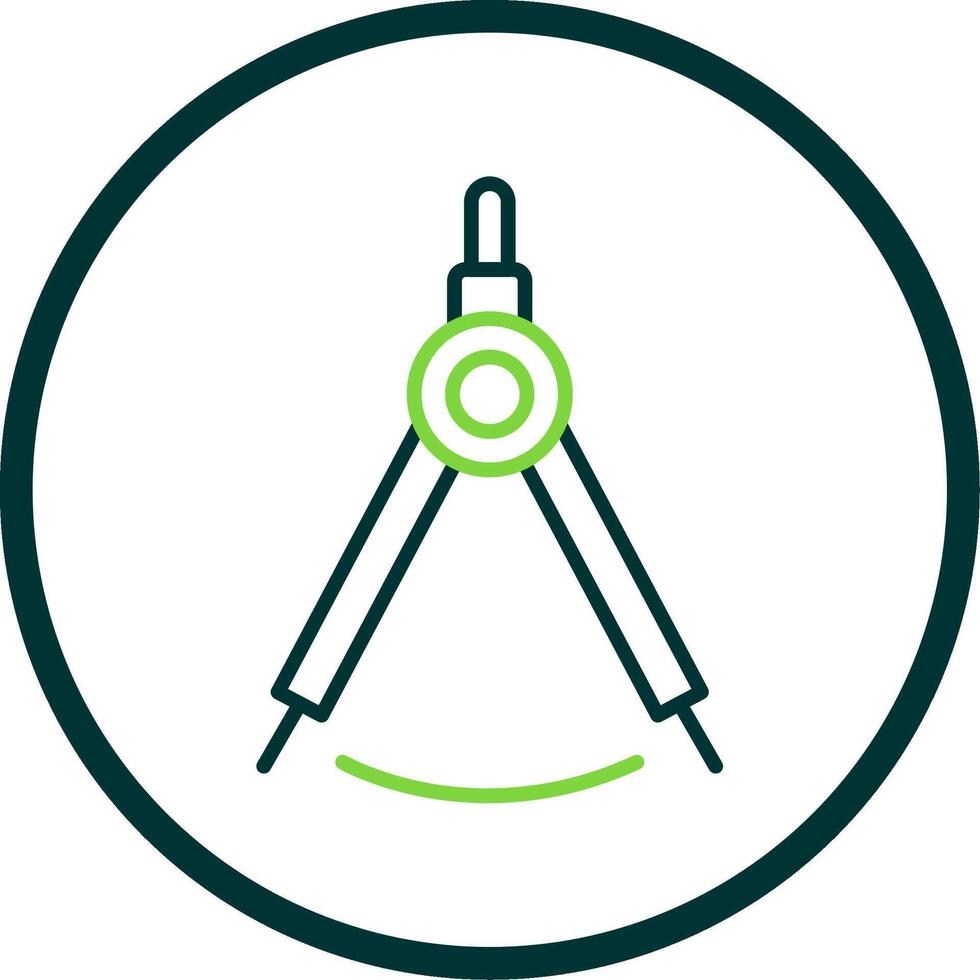 Dividers Line Circle Icon Design vector