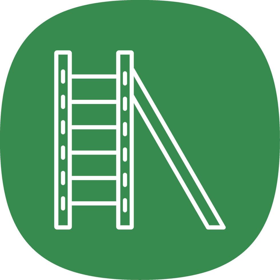 Ladder Line Curve Icon Design vector
