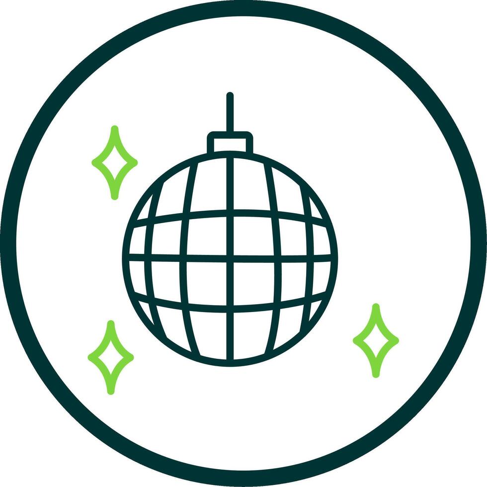 Party Ball Line Circle Icon Design vector