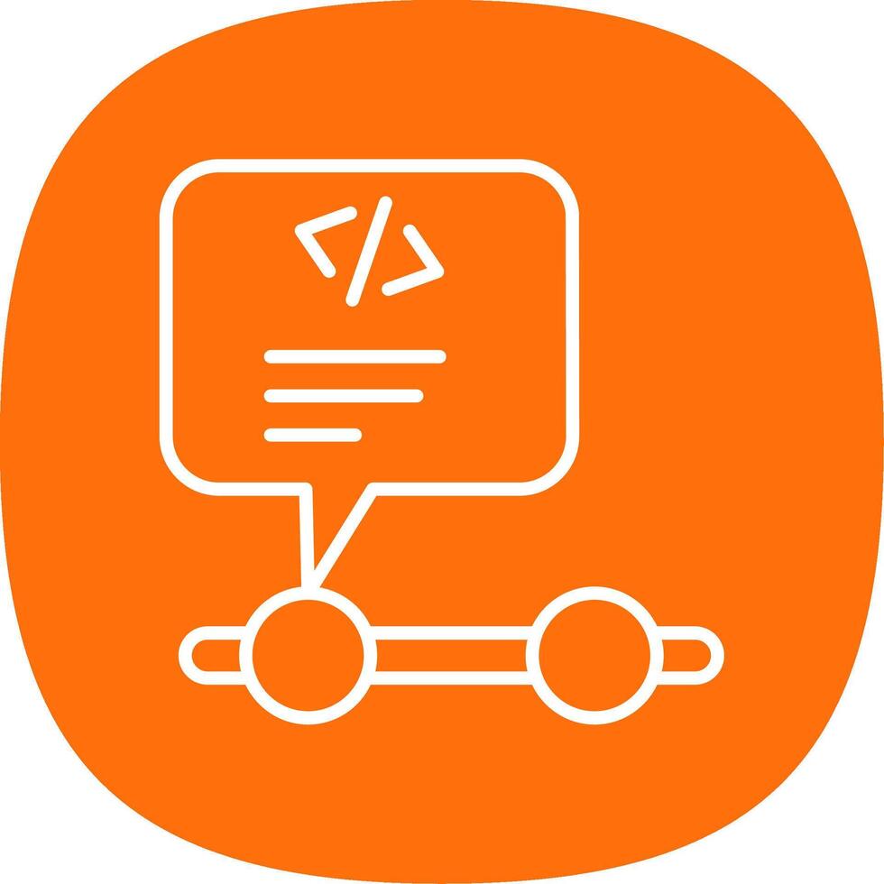 Programming Line Curve Icon Design vector