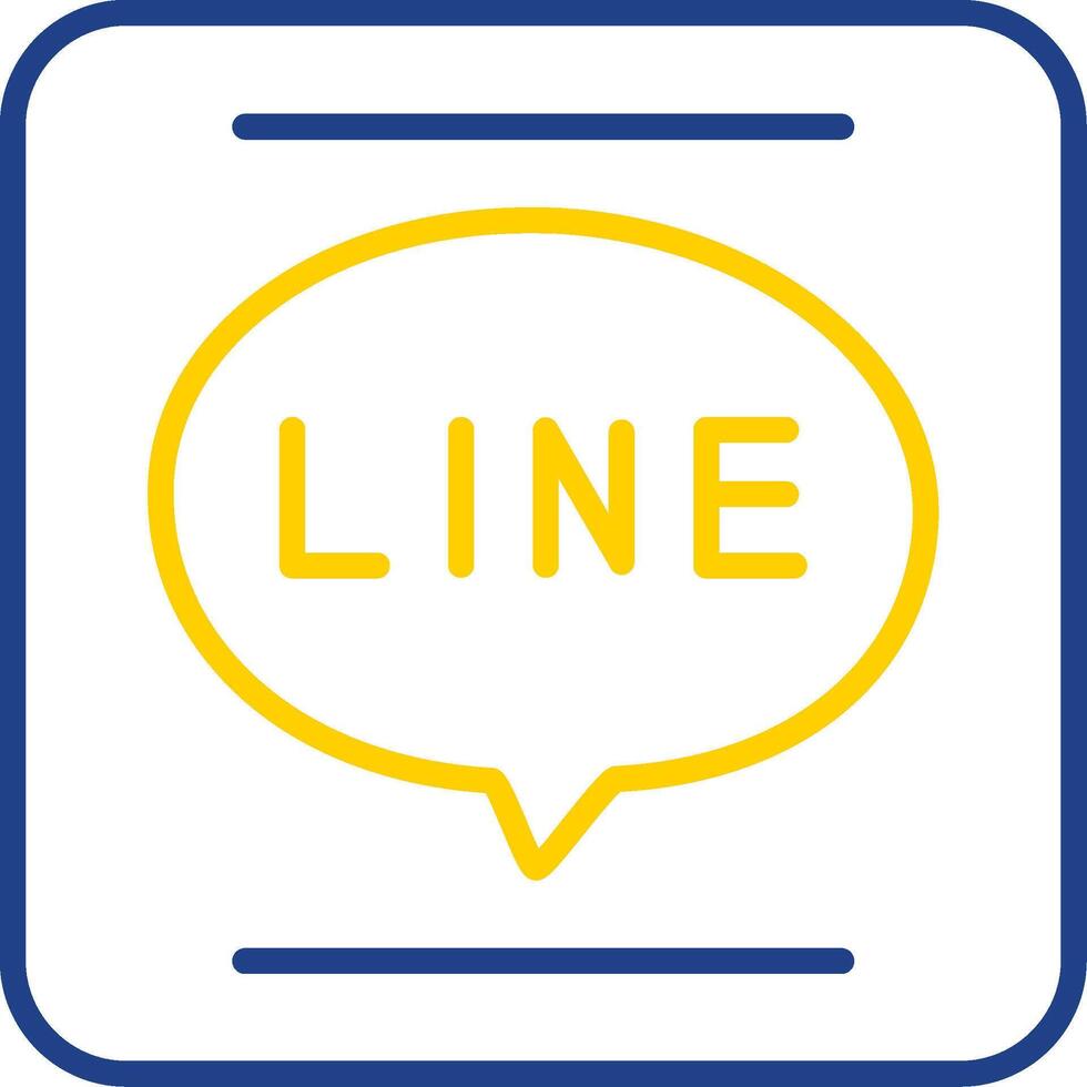 APP Line Two Colour Icon Design vector