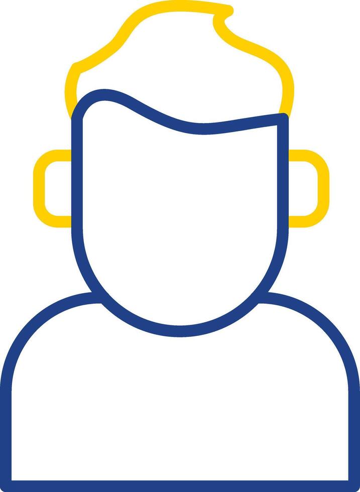 Chracter Design Line Two Colour Icon Design vector
