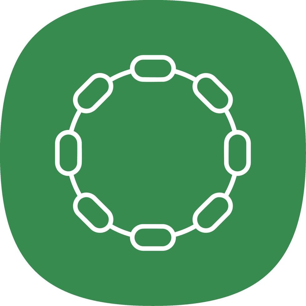 Chain Line Curve Icon Design vector