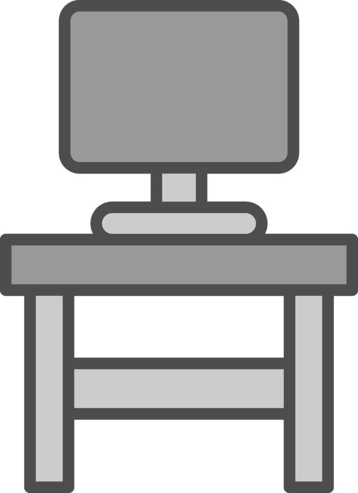 Stand Line Filled Greyscale Icon Design vector